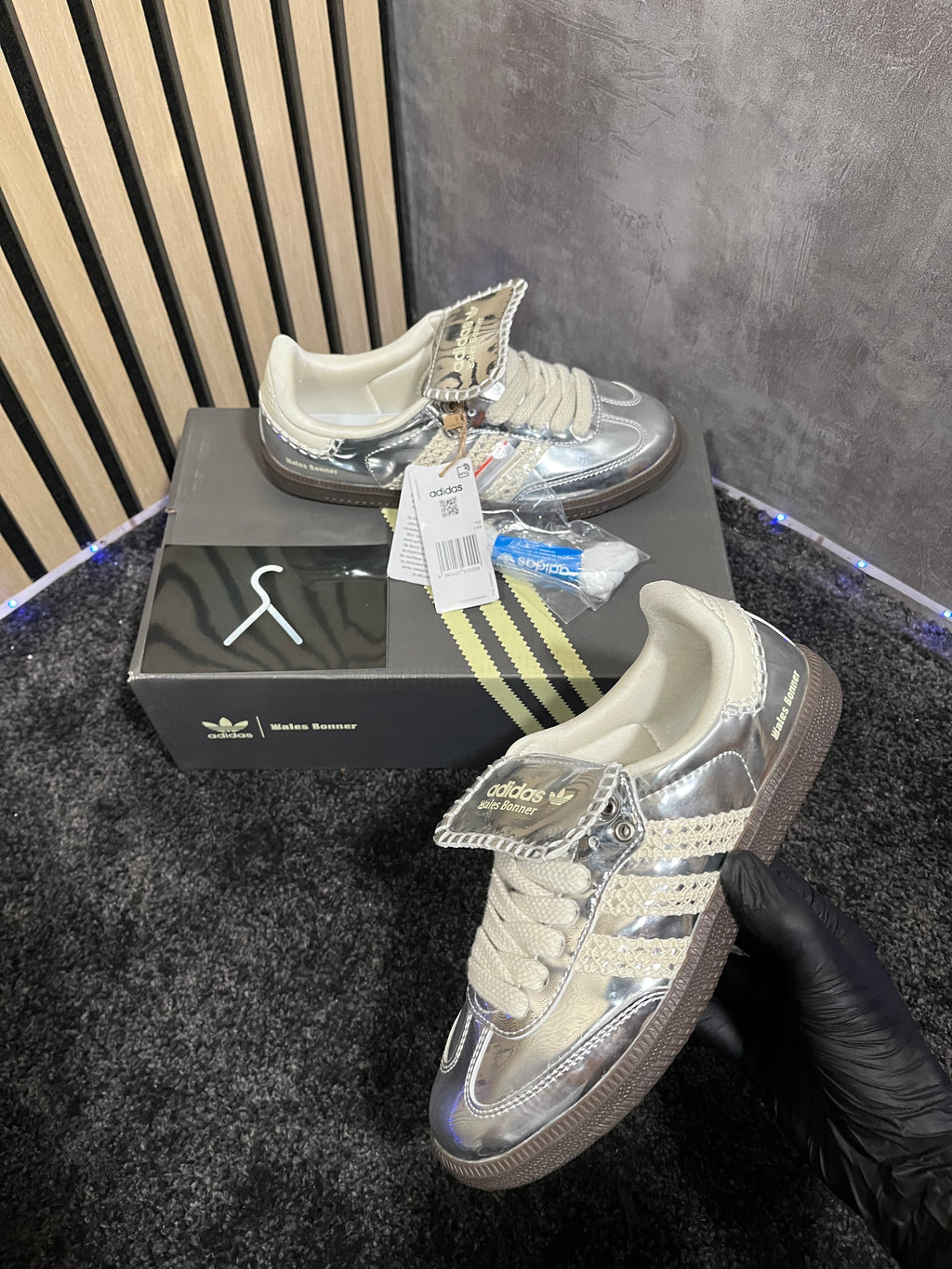 ADIDAS SAMBA WALES B0NER SILVER